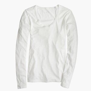 J.Crew Vintage cotton scoopneck long-sleeve